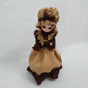 Vintage 70s Bradley Dolls Coffee Brown Big Eyed Julia Doll